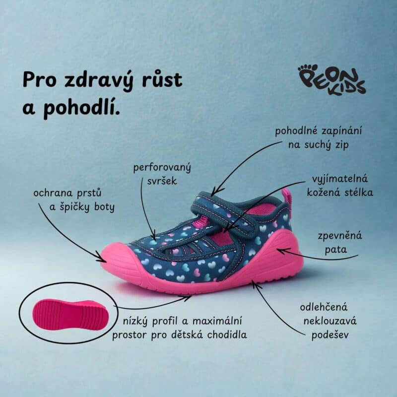 Dívčí přezůvková papučka MI/118 KD - Obrázek 4